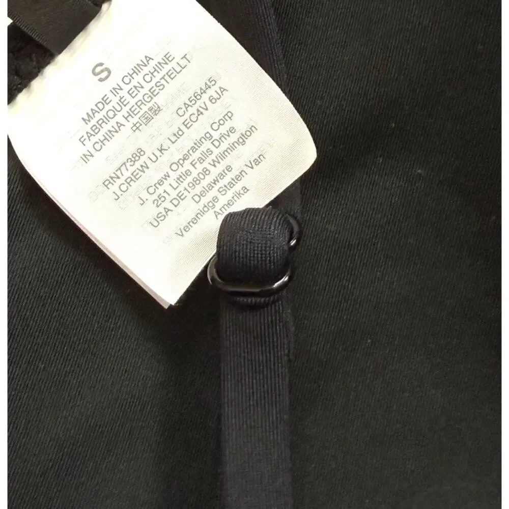 J. Crew Plunge V-Neck Bikini Top in Black - Picture 4 of 4